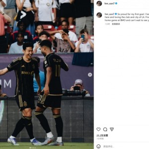 乐鱼体育-任意球破门，孙兴慜社媒晒照：自豪打进个人美职联首粒进球！